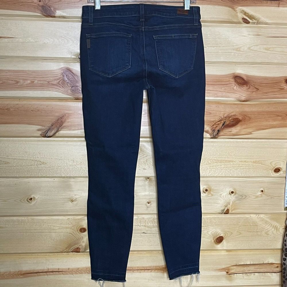 PAIGE Verdugo Ankle Jeans Women's Size 29 Denim Raw Hem Mid Rise Stretch Skinny - Picture 6 of 11